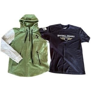 Baseballism Hoodie & Baseball Armory T-Shirt Bundle – Size M